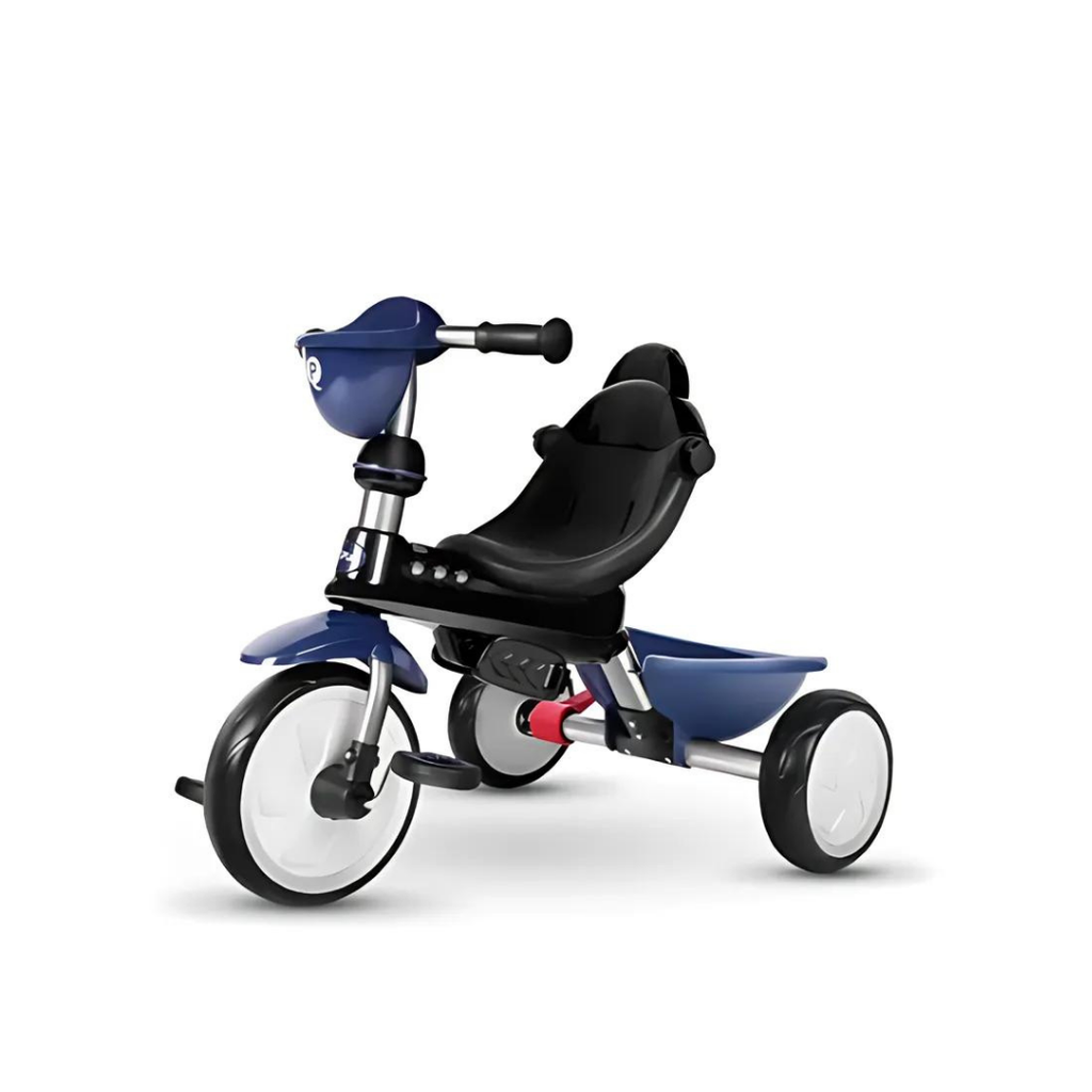 QPlay Cosy 4-in-1 Tricycle 8811 Blue Age- 2 Years to 6 Years