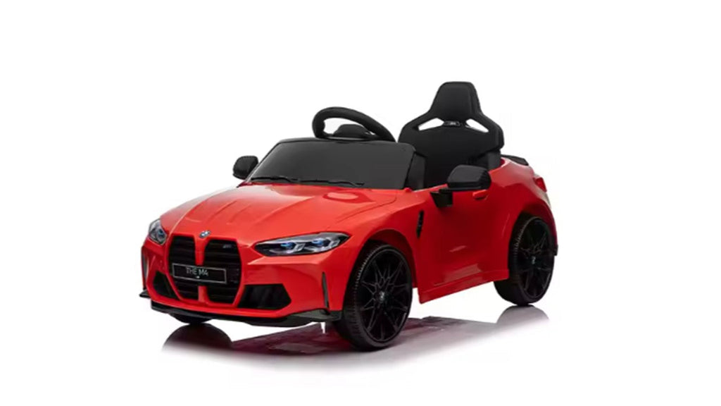 BMW M4 12V Kids Ride On Convertible Car Red Age- 3 Years & Above