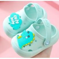 Pibi Cute Baby Dino Toddler Clogs Light Blue