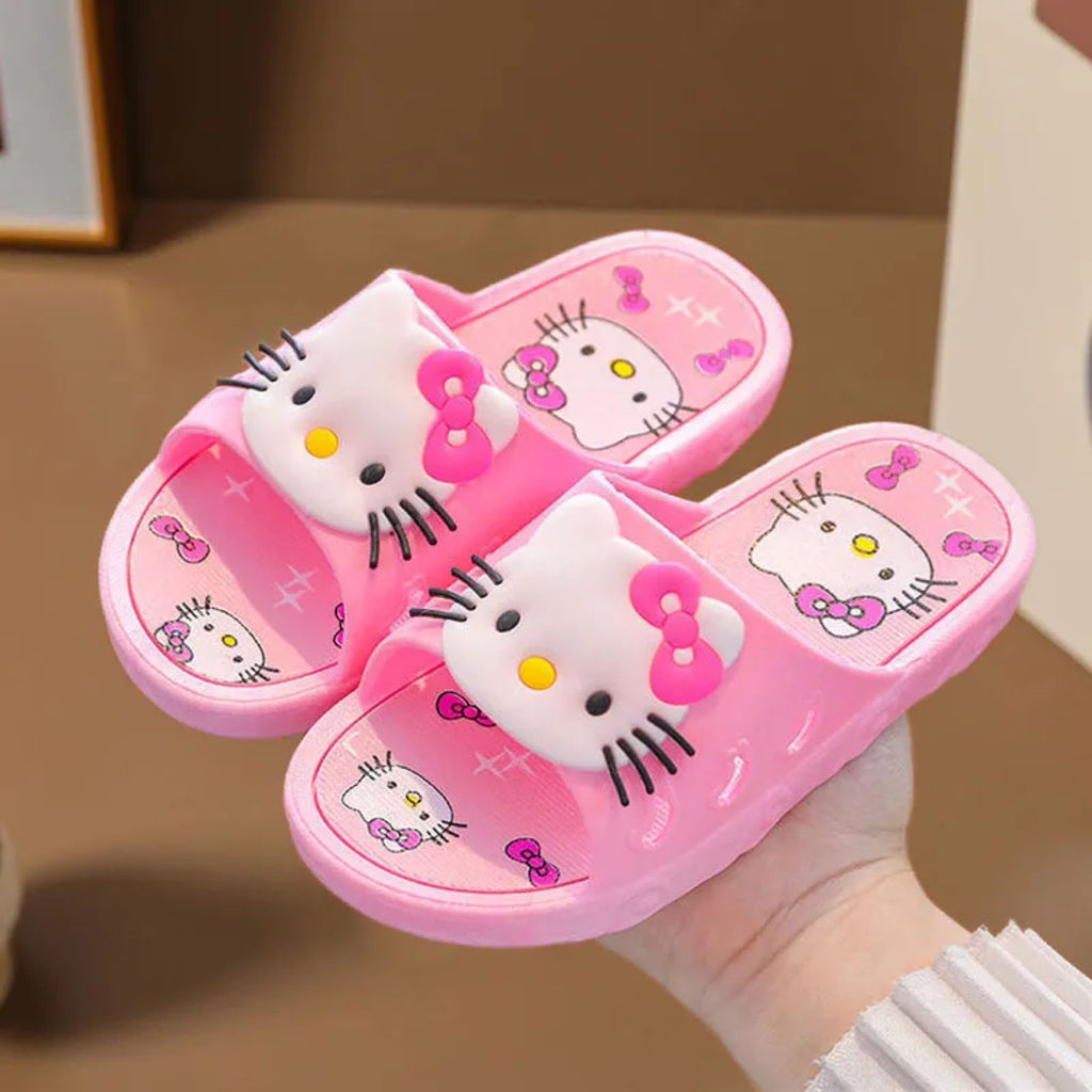 Hello Kitty Cute Waterproof Girls Slippers Pink