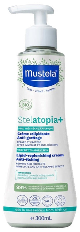 Mustela Stelatopia+ Lipid-Replenishing Cream Anti-Itching Organic 300ml