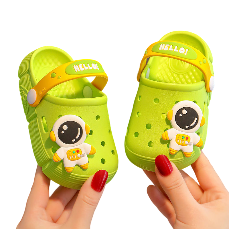 Pibi Cute Kids Astro Clogs Green/Yellow