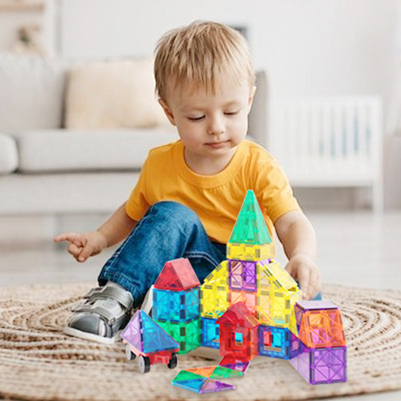 Pibi MNTL 108 Pieces Star Magnet Tile Toy Set (Classic) BH-MT04 Multicolor Age- 3 Years & Above