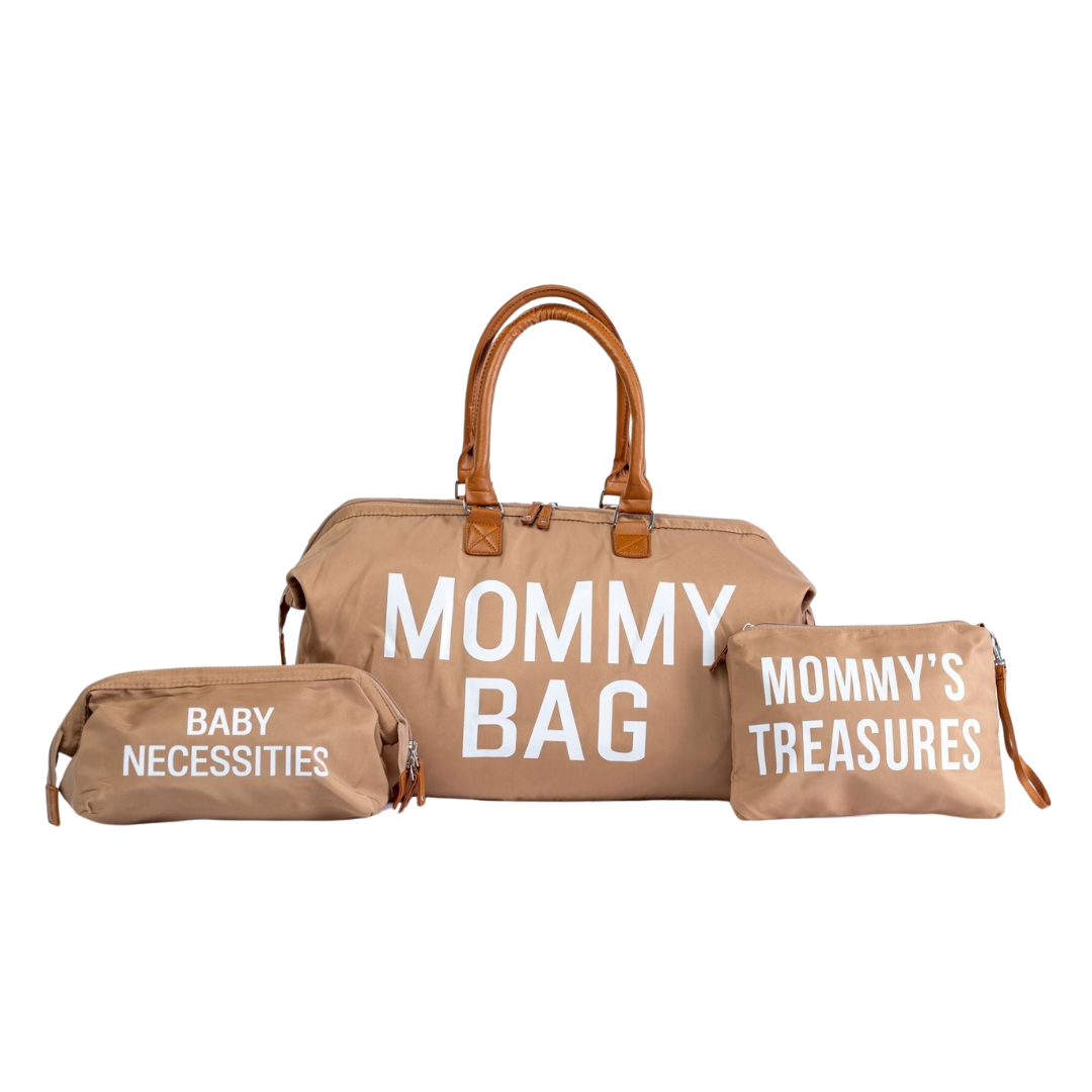 Pibi Mommy Tote Lot de 3 sacs à couches Beige