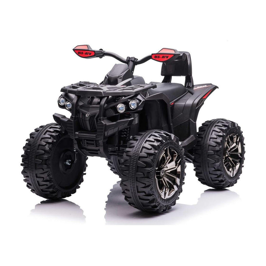 Pibi 12V High Power Long Quad Motor Bike Ride-on QLS3288 Black Age- 3 Years & Above