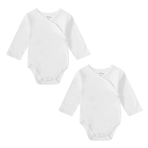 Motherschoice Baby 2-Pack Kimono Bodysuits White IT4621