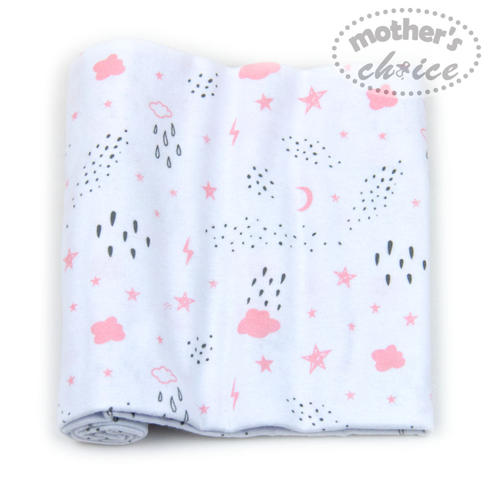 Motherschoice Baby Flannel Swaddle Pack of 3 (76X100CM) IT3520 Age-Newborn & Above