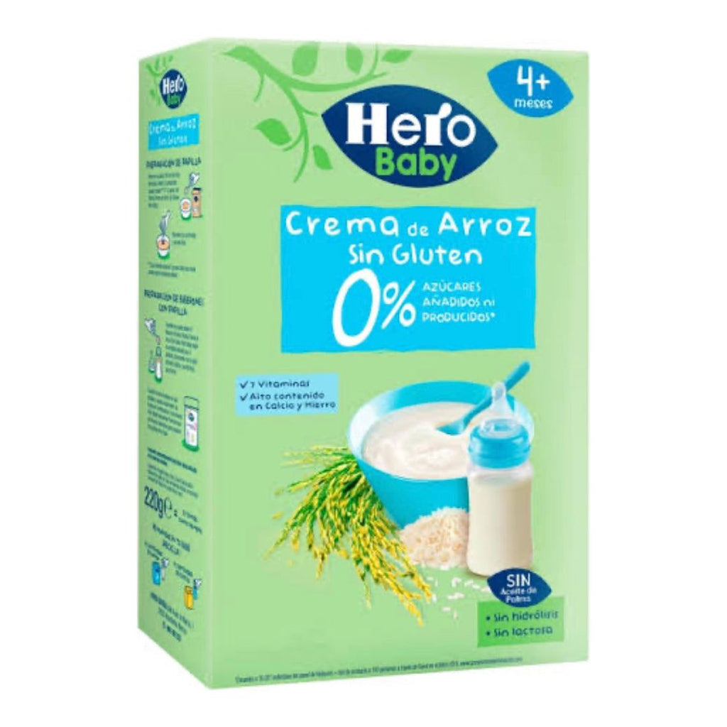 Lait Hero Baby Crema De Arroz Sin Gluten Pqt 220Gm