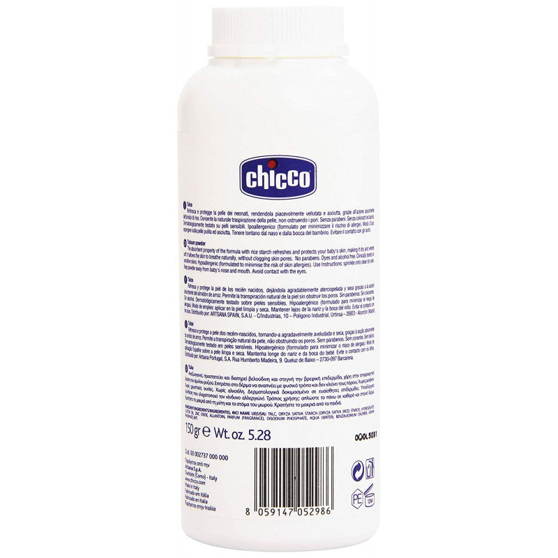 Talc Bebe Chicco 150Gm