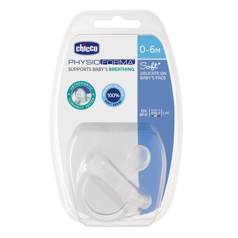 Chicco PhysioForma Soft Baby Soother Neutral Age- Newborn to 6 Months