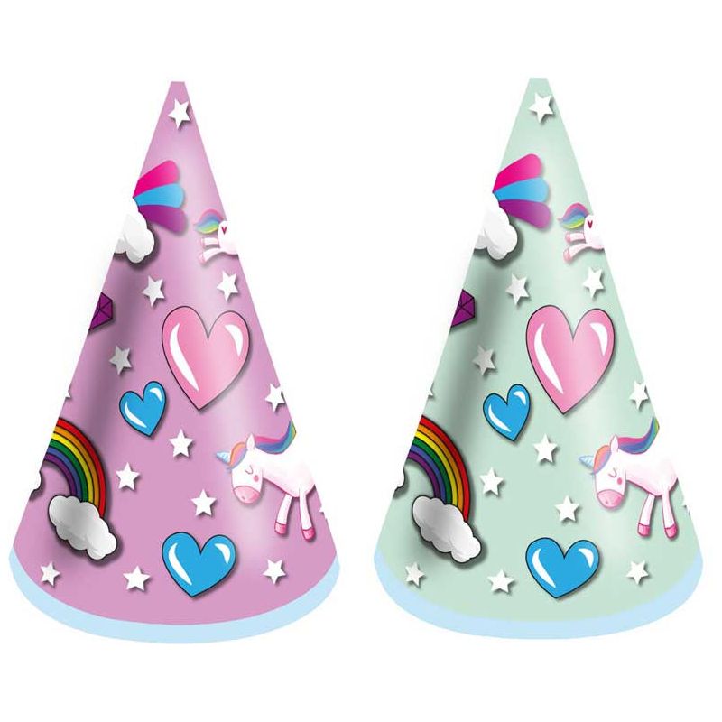 Pibi Party Time Hat Cones Unicorn 16.5Cm Single Assorted Age-3 Years & Above